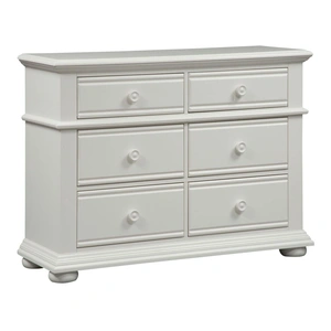 Liberty Furniture Summer House I Wood 6-Drawer Media Chest, Oyster White