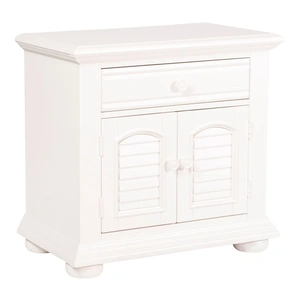 Liberty Furniture Summer House I Wood 2-Door 1-Drawer Night Stand, Oyster White