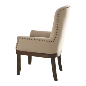 ACME Landon Fabric Dining Armchair, Beige & Salvage Brown