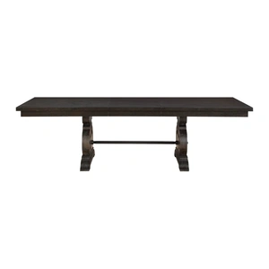 ACME Maisha Wood Extendable Dining Table, Rustic Walnut
