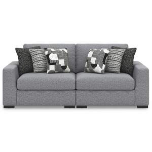 Ashley Furniture Bealton Fabric 2-Piece Sofa, Salt/Pepper