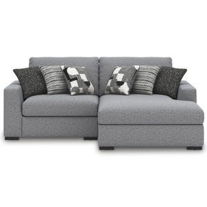 Ashley Furniture Bealton Fabric 2-Piece Sectional Sofa w/Right Chaise, Salt/Pepper