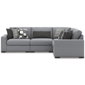 Ashley Furniture Bealton 4-Piece Fabric L-Shaped Sectional Sofa w/Right Chaise, Salt/Pepper