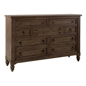 Liberty Furniture Americana Farmhouse 9-Drawer Dresser | Solid Wood | Sohomod