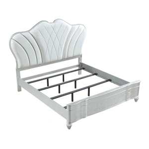 Galaxy Home Furnishings Eros Wood Panel Bed, Silver
