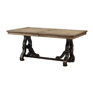 ACME Nathaniel Wood Extendable Dining Table, Maple