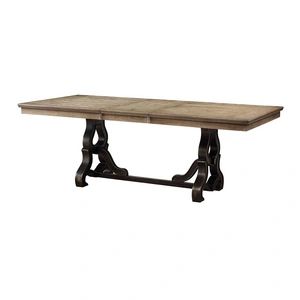 ACME Nathaniel Wood Extendable Dining Table, Maple