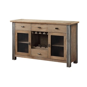 ACME Nathaniel Wood Server w/2 Doors & 4 Drawers, Maple