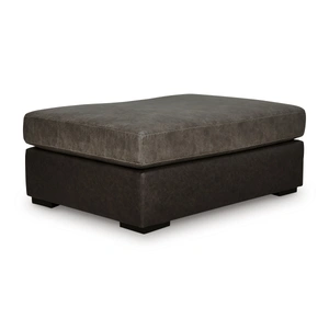 Ashley Furniture Castille Way 48-inch Rectangular Oversized Ottoman - Fossil Taupe Polyester, Fossil