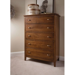 Kincaid Cherry Park Wood 5-Drawer Chest, Brown