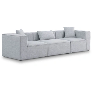 Meridian Furniture Cube 108-inch Linen Fabric Modular Sofa