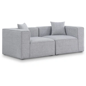 Meridian Furniture Cube 72-inch Linen Fabric Modular Sofa