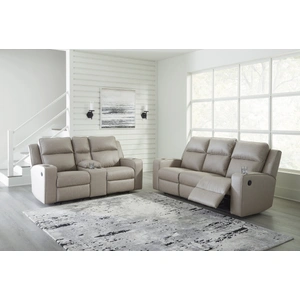 Ashley Furniture Lavenhorne Faux Leather Reclining Living Room Set