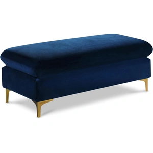Meridian Furniture Naomi Velvet Ottoman/Bench