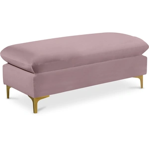 Meridian Furniture Naomi Velvet Ottoman/Bench