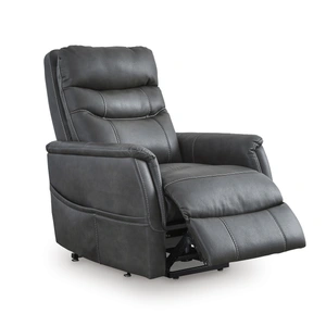 Ashley Furniture Strawbill Faux Leather Power Lift Massage Recliner