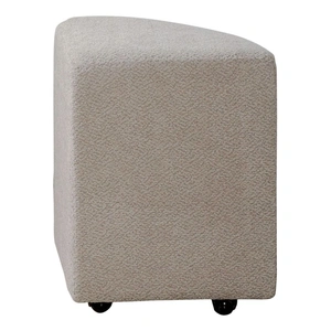 Liberty Furniture Capri Triangular Fabric Ottoman w/Casters, Espresso/Taupe