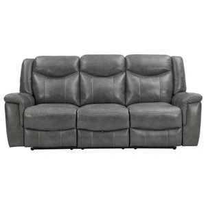 Coaster Conrad PU Motion Sofa, Grey
