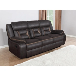 Coaster Greer Leatherette Tufted Back Motion Sofa