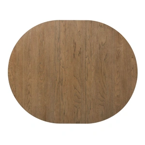 Liberty Furniture Farmhouse Reimagined Round Wood Extendable Dining Table, Antique White/Chestnut