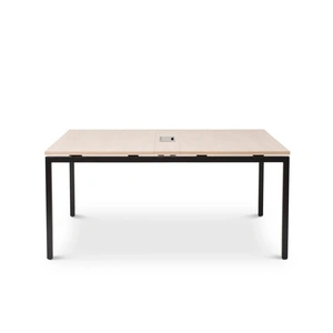 NARBUTAS Nova U 62.9-inch Meeting Table w/Metal Frame for 6/8 Persons