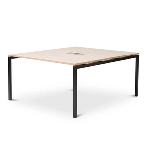 NARBUTAS Nova U 62.9-inch Meeting Table w/Metal Frame for 6/8 Persons