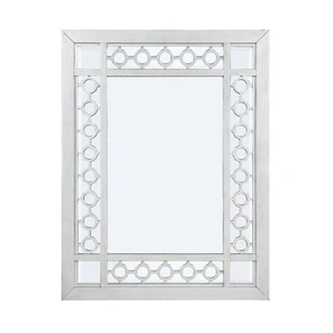 ACME Varian Wood Mirror, Antique Platinum