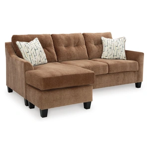 Ashley Furniture Amity Bay Polyester Queen Sofa Chaise Sleeper, Clay