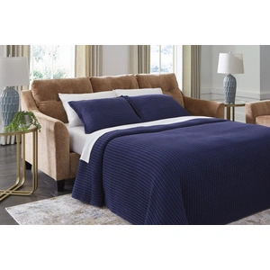 Ashley Furniture Amity Bay Polyester Queen Sofa Chaise Sleeper, Clay