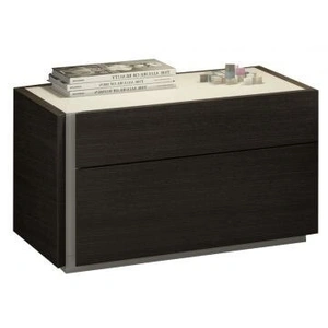 J&M Furniture Porto Premium Wood Veneer Left Nightstand