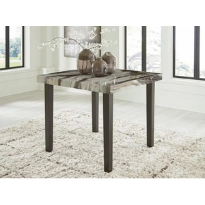 Ashley Furniture Jeshina Square Counter Height Dining Table | Brown & Beige, Dark Brown/Beige