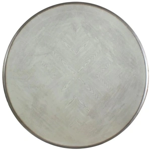 ACME Dresden Wood Round Dining Table, Vintage Bone White