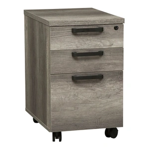 Liberty Furniture Tanners Creek Melamin/Wood 3-Drawer Mobile File Cabinet, Graystone