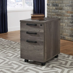 Liberty Furniture Tanners Creek Melamin/Wood 3-Drawer Mobile File Cabinet, Graystone