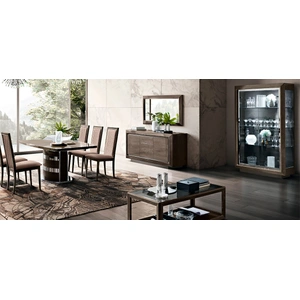 Camelgroup, Italy Elite Platinum Dining Room Set, Silver Birch