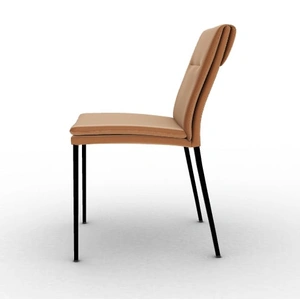 Calligaris Carmen Large Fabric/Metal Customizable Upholstered Dining Chair (Set of 4)