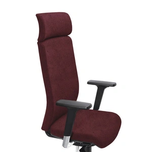 NARBUTAS Aura Executive Chair w/Fixed Head Support, Adjustable Backrest & Seat, Synchronous Mechanism 5 Fixating Positions (Plastic Base w/Fibreglass)