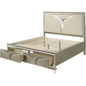 Galaxy Home Furnishings Samantha Fabric/Wood Regular Bedroom Set