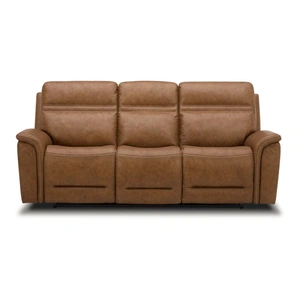 Liberty Furniture Cooper Leather Zero Gravity Power Sofa | Triple Power & USB