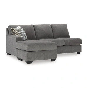 Ashley Furniture Riverfield Fabric U-Shaped 2-Piece Sectional Sofa w/Chaise in Iron
