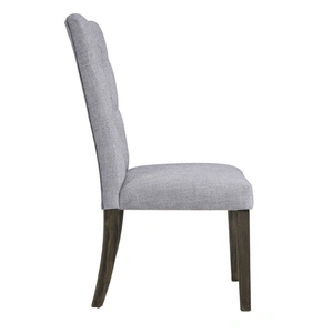 ACME Merel Fabric Dining Side Chair, Gray (Set of 2)
