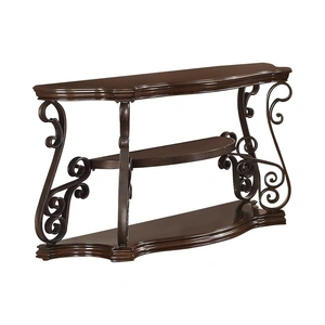 Coaster Laney Wood Veneer Sofa Table, Deep Merlot