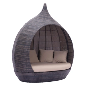 Zuo Modern Martinique Outdoor Beach Daybed, Brown & Beige