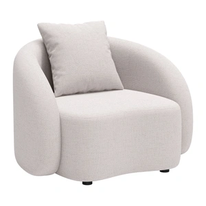 Zuo Modern Sunny Isles Olefin Outdoor Accent Chair, Beige