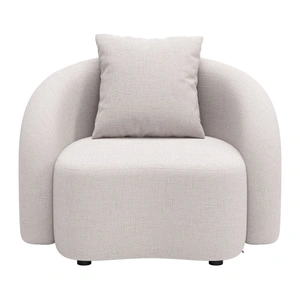 Zuo Modern Sunny Isles Olefin Outdoor Accent Chair, Beige