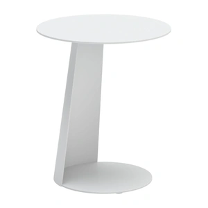 Zuo Modern Sunny Isles Round Aluminum Side Table, White