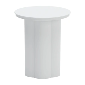 Zuo Modern Kogur Round Aluminum Side Table, White