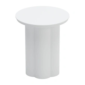 Zuo Modern Kogur Round Aluminum Side Table, White