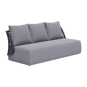Zuo Modern Mekan Olefin/Aluminum Outdoor Sofa, Gray