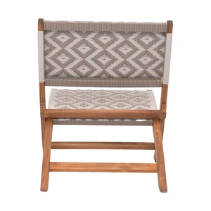 Zuo Modern Tide Synthetic Rattan Weave/Wood Outdoor Lounge Chair, Multicolor